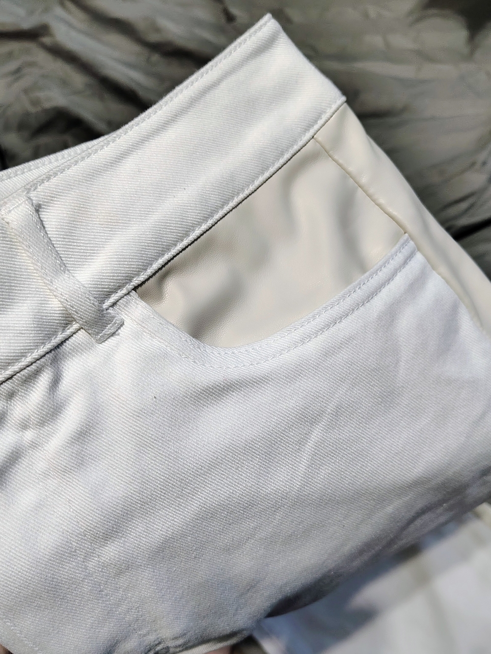 VENUS White Flare Jeans - High Waist Wide Leg Clean Luxury Plus Size 16 - Picture 3 of 7